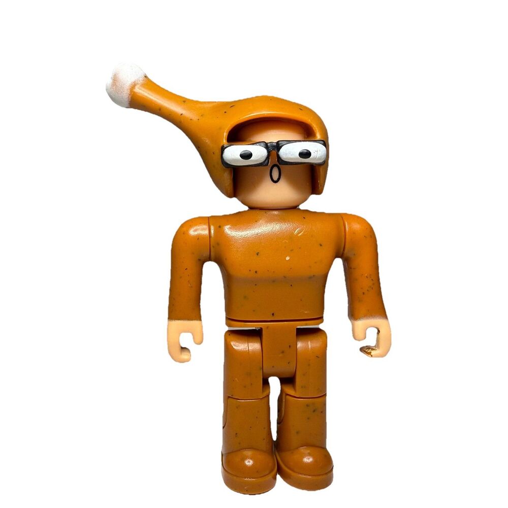 ROBL0X Chicken Man - Series 1 - 3” Inch Figure With Hat CLEAN! (NO CODE)